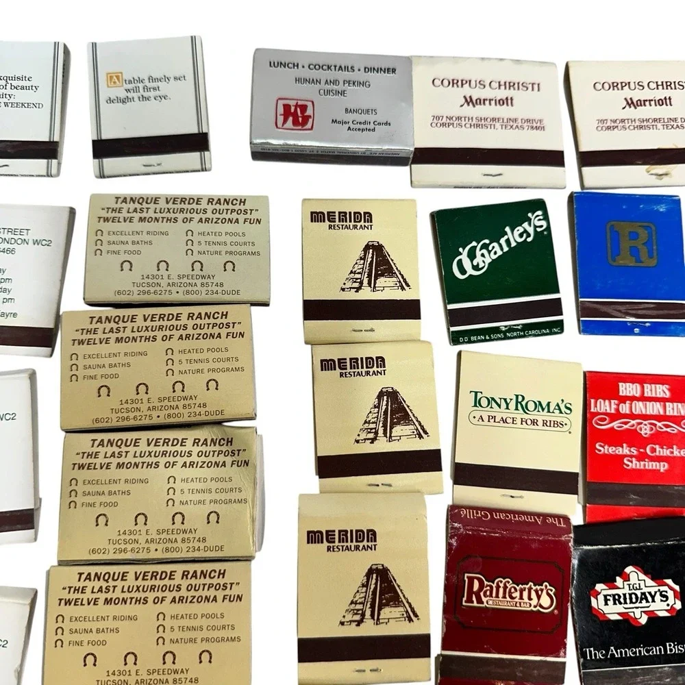 Huge Lot Of 100+ Matchbooks & Boxes From Various locations